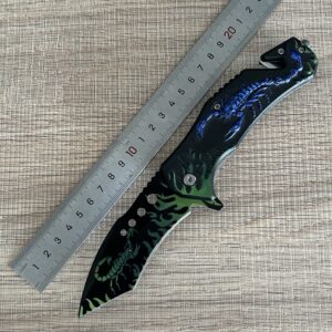 wholesale 8" Tactical Scorpion Spring Assisted Folding Blade Pocket Knife